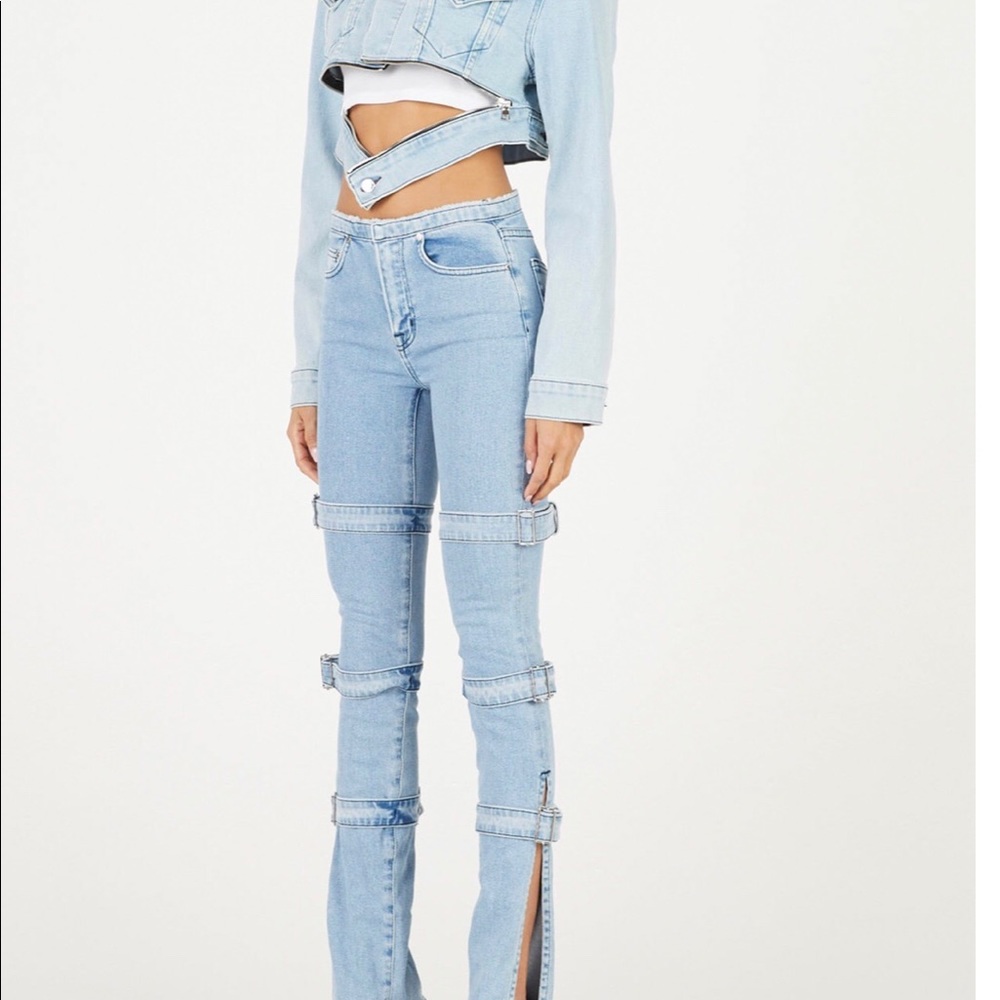 Cotton citizen strap jean